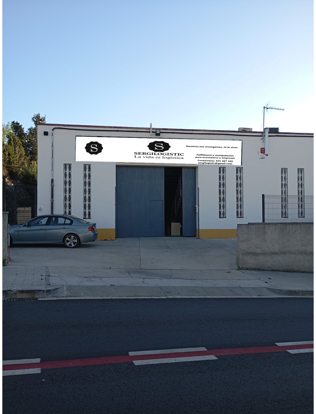 Fachada de la nave SergiLogistic