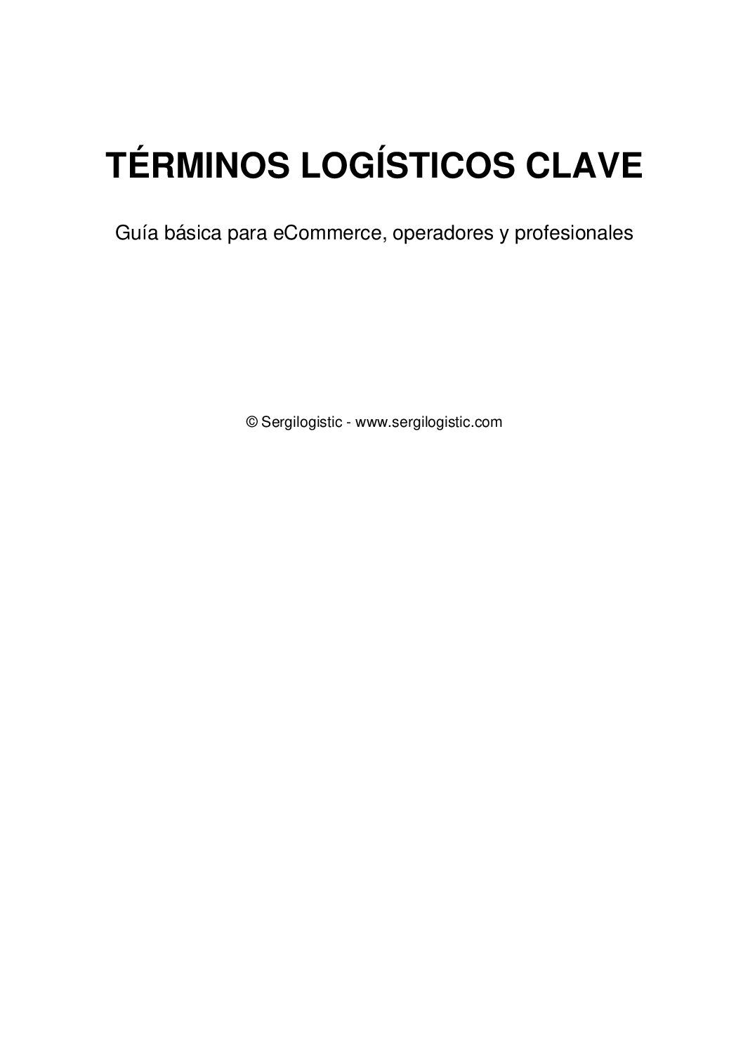 Guía logística